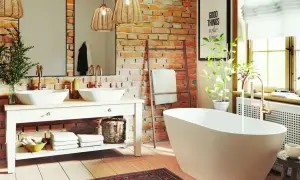 Co zamiast płytek w łazience? 7 stylowych alternatyw