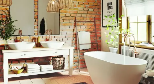 Co zamiast płytek w łazience? 7 stylowych alternatyw
